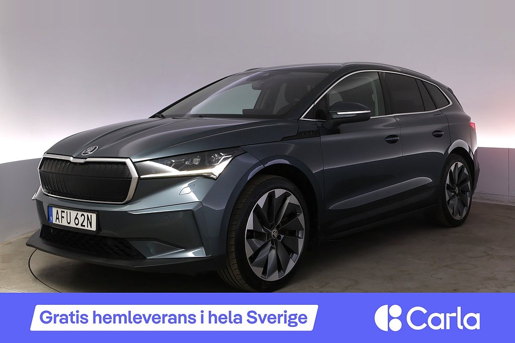 Skoda Enyaq iV 80 Drag Läder Elstol BLIS AdapFarth Kamera