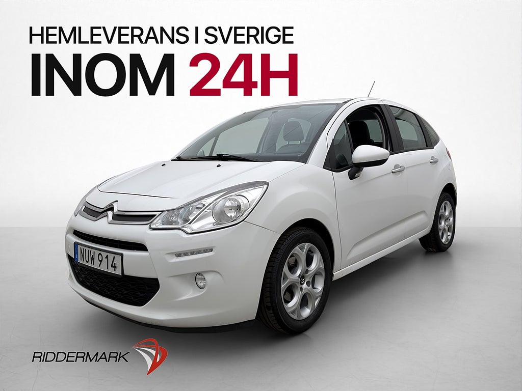 Citroën C3 1.2 PureTech 82hk P-Sensorer Farthållare