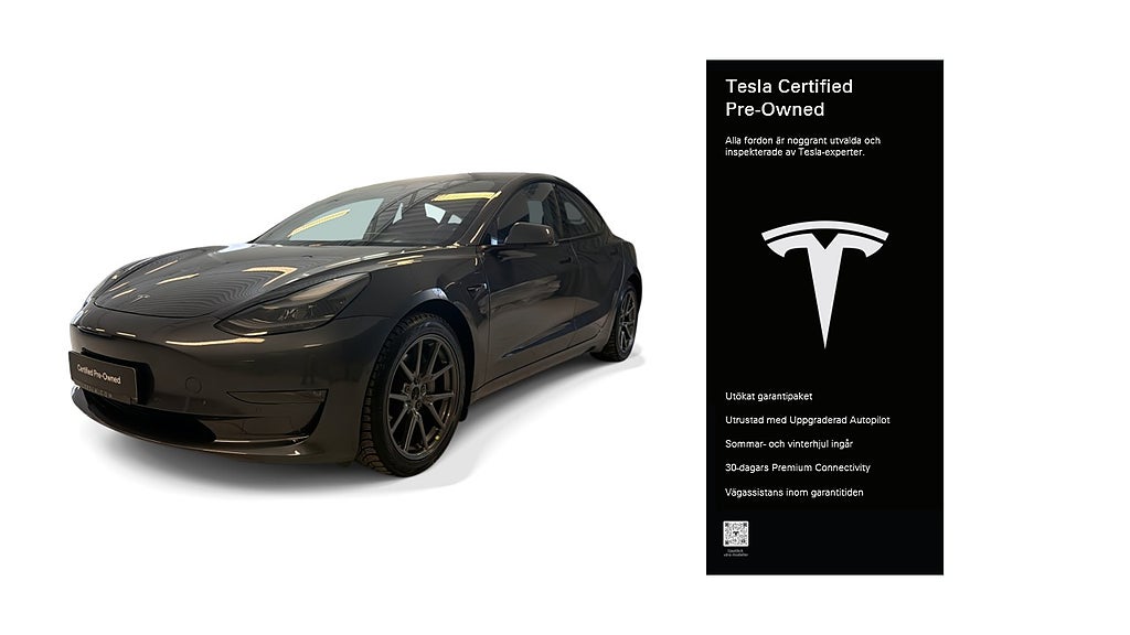 Tesla Model 3 Long Range AWD Certified Pre-Owned 3,84% ränta