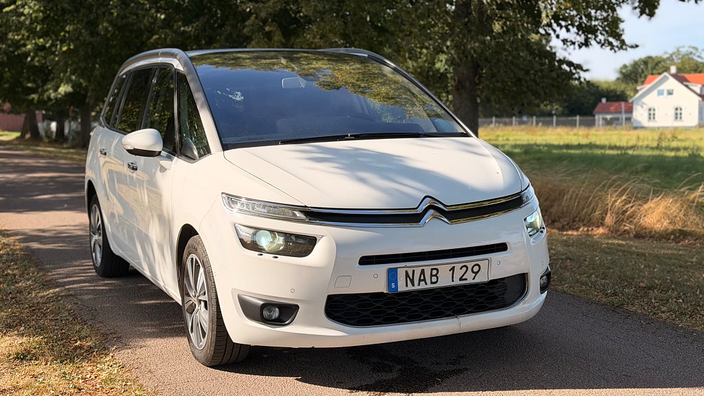 Citroën Grand C4 Picasso 1.6 BlueHDi EAT Euro 6 7-sits, Svensksåld, GPS Kamera, 