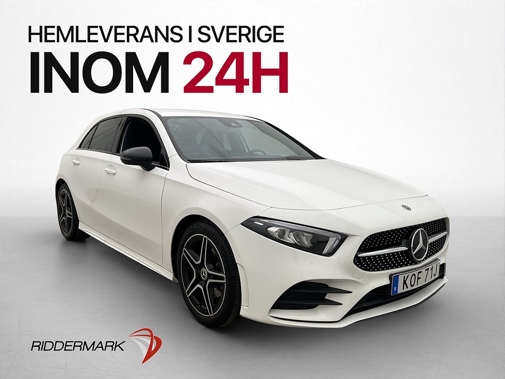Mercedes-Benz A 180 136hk AMG Night Edition Kamera Farthåll