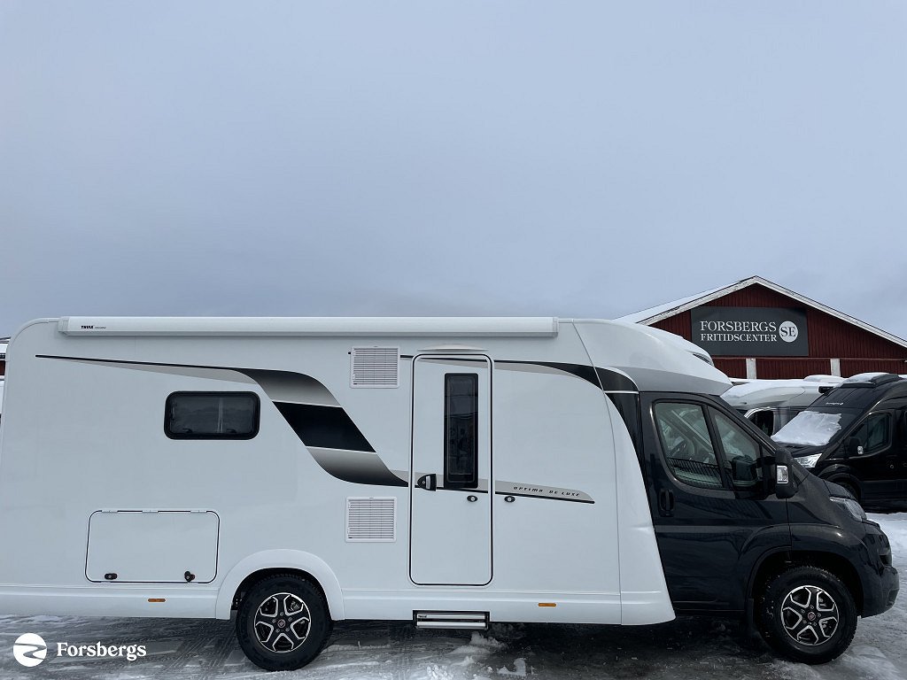 Hobby Optima De Luxe - T70 E - Sverigepaket - svart hytt