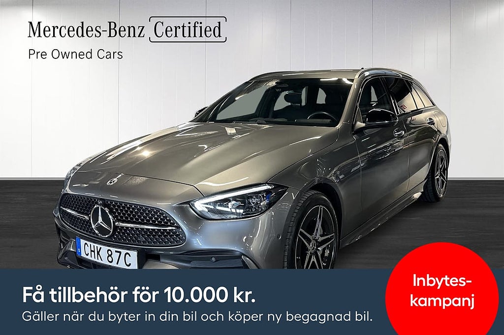 Mercedes-Benz C300 T AMG Dragkrok Distronic 360° Moms