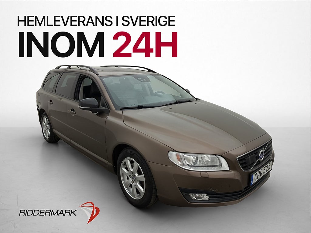 Volvo V70 D4 181hk Dynamic Edition BLIS VOC T-lucka  Skinn
