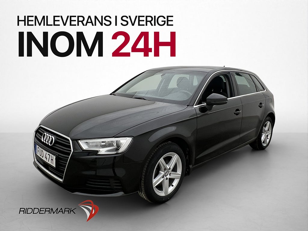 Audi A3 Sportback 35 TFSI 150hk Proline Sensorer 0,53l/mil