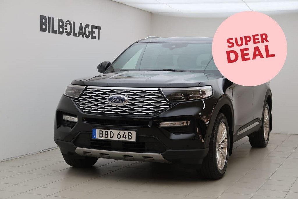 Ford Explorer Plug-In Hybrid 3.0 457 Platinum AWD 360°/NAV/B&O * SUPERDEAL *