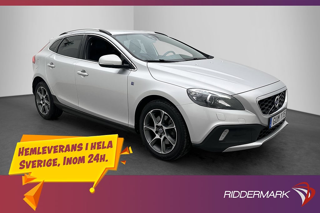 Volvo V40 Cross Country D3 150hk Ocean Race Värm VOC Skinn
