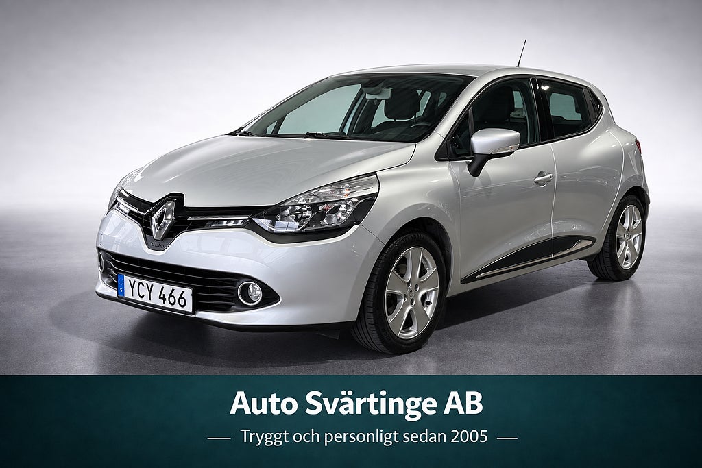 Renault Clio 0.9 TCe 90hk Euro 6 (S&V-däck, Navi, Bluetooth, ACC)