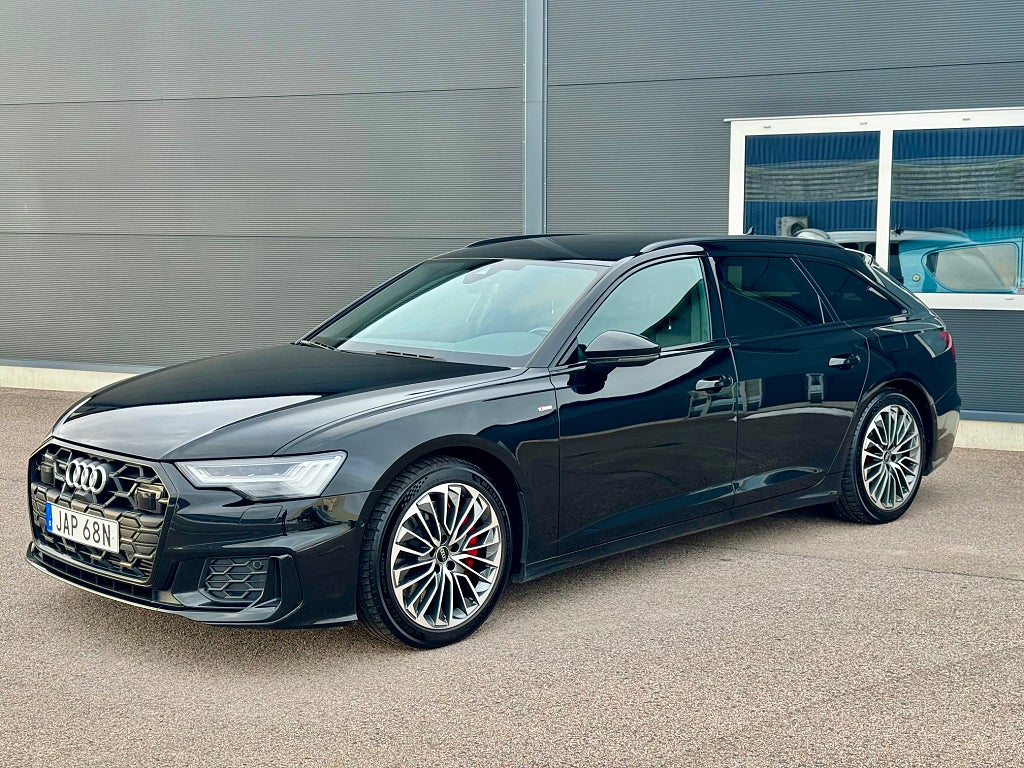 Audi A6 Avant 55 TFSI e quattro S Tronic S Line B&O Läder 