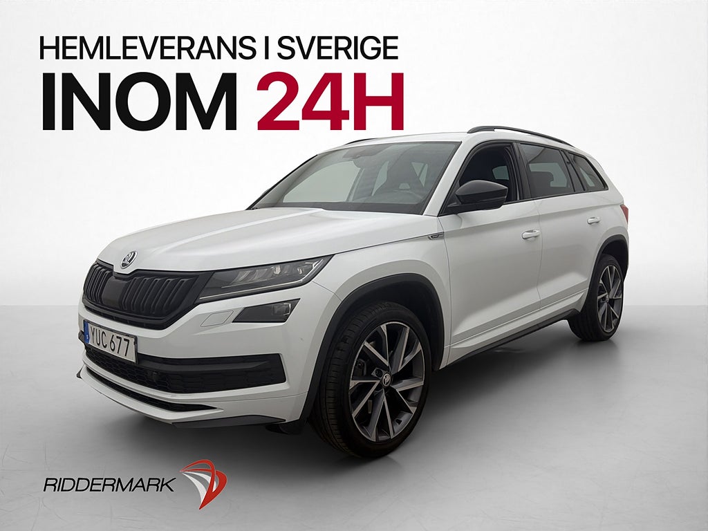 Skoda Kodiaq 2.0 TDI 4x4 190hk Sportline Canton Värmare Drag