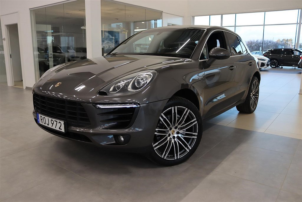 Porsche Macan S Värmare Bose Komfortstolar Backkamera Drag V-Hjul