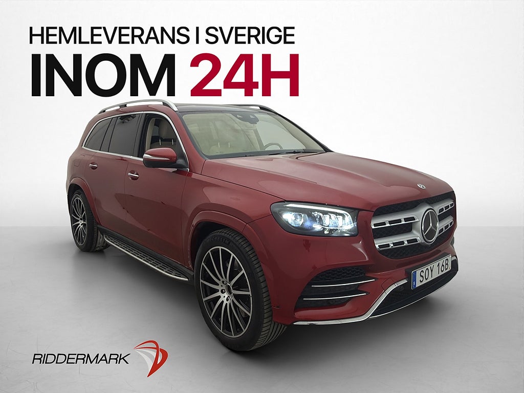 Mercedes-Benz GLS 400 d 4M AMG 7-Sits Pano Burm Luft Drag