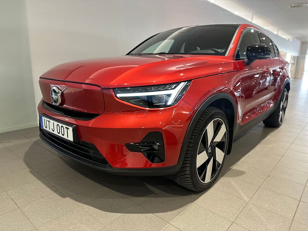 Volvo C40 Recharge Twin motor Ultimate, Dragkrok, Panoramatak, 360 Kamera