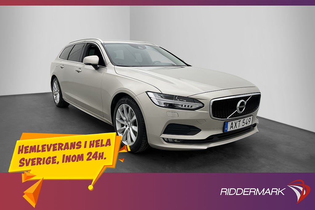 Volvo V90 D3 150hk Momentum Värmare VOC Halvskinn Adapt-fart
