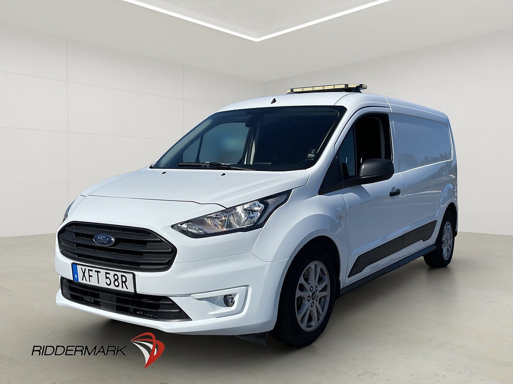 Ford Transit Connect LWB Värm 3-Sits Drag B-Kam CARPLAY Moms