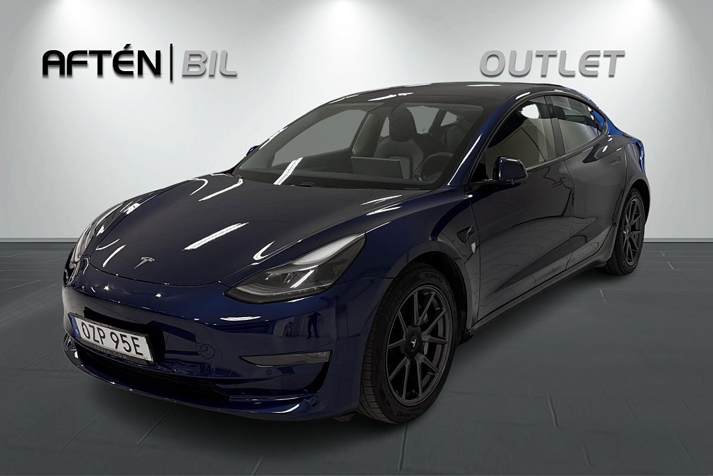 Tesla Model 3 Long Range AWD 440hk Värmepump Autopilot Svart-Läder