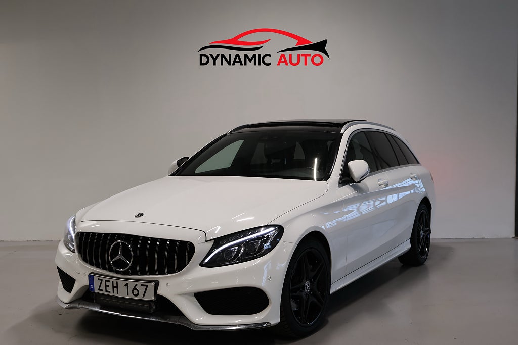 Mercedes-Benz C 220 T d 9G-4-MATIC-AMG/Pano/Värmare/Drag/GPS