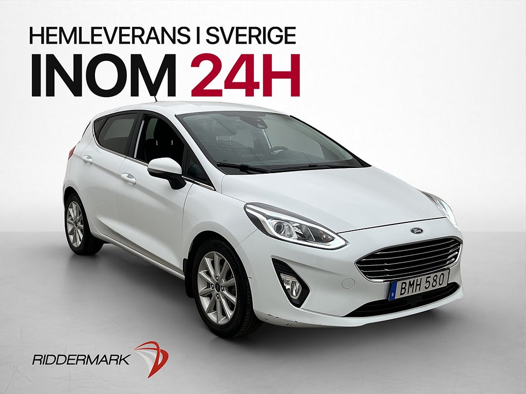 Ford Fiesta 1.0 100hk Titanium Navi P-Sensorer Rattvärme