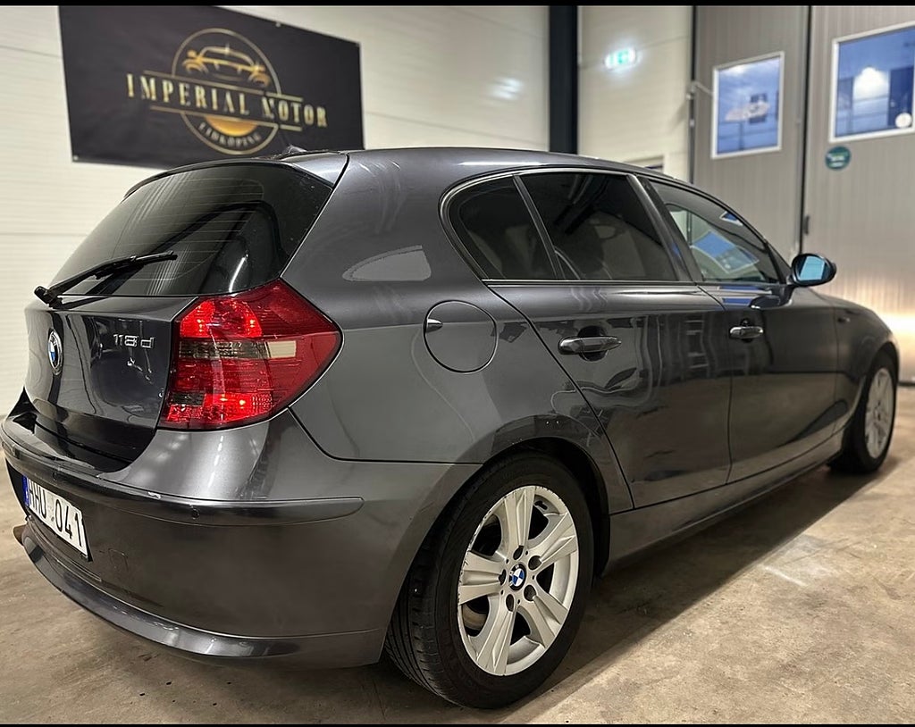 BMW 118d 5-dörrars Manuell, 143hk, 2008