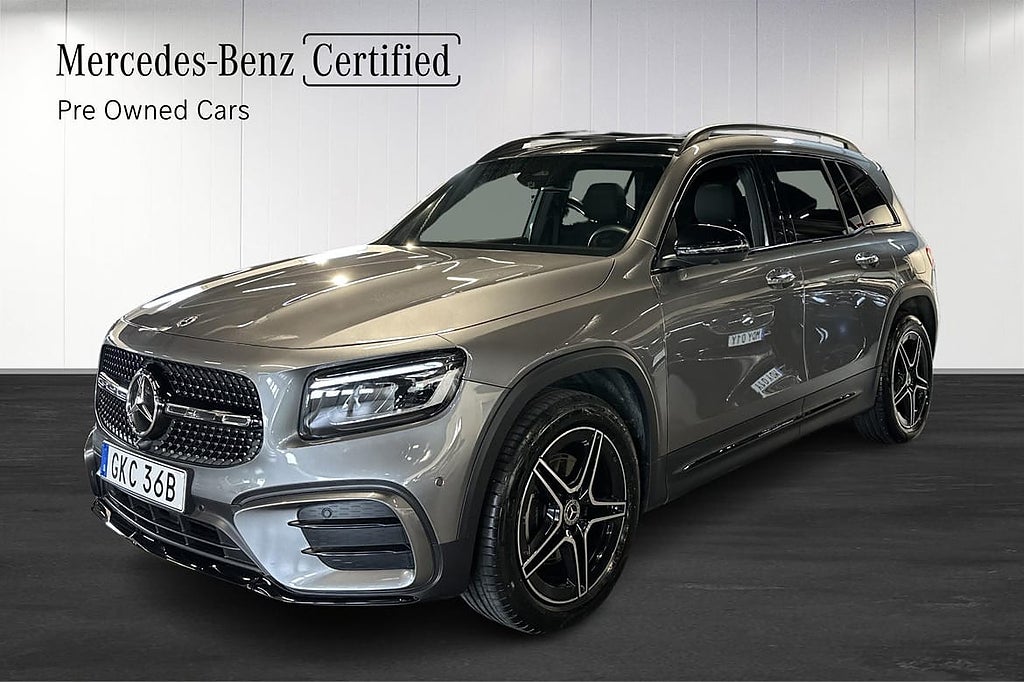 Mercedes-Benz GLB 200 AMG Panorama Dragkrok 7-sits Värmar...