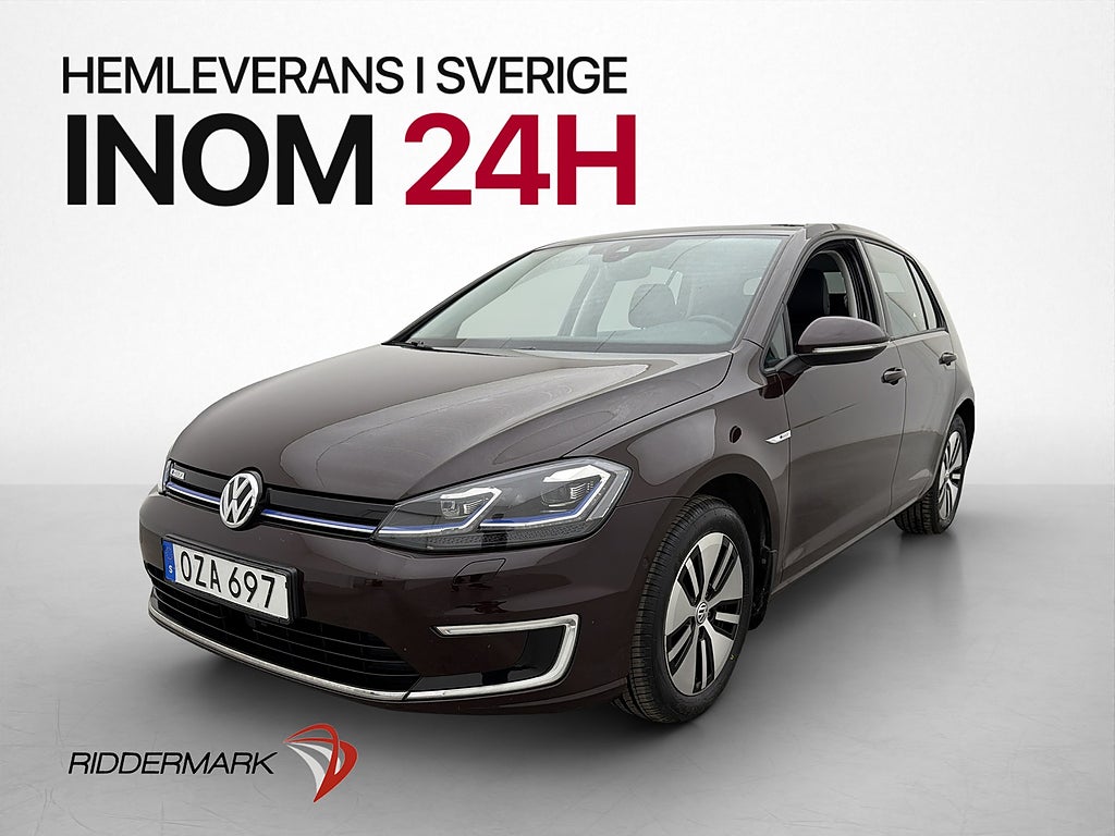 Volkswagen E-Golf 136hk Kamera Värmepump Skinn Navigation
