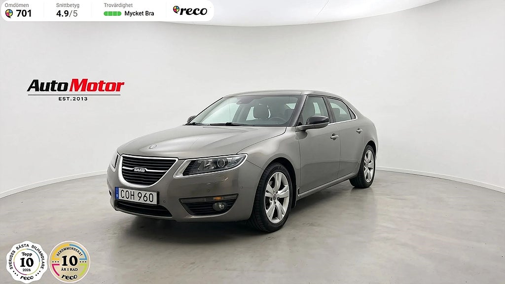 Saab 9-5 SportSedan 2.0 T Vector BioPower 220hk Drag/Värmare