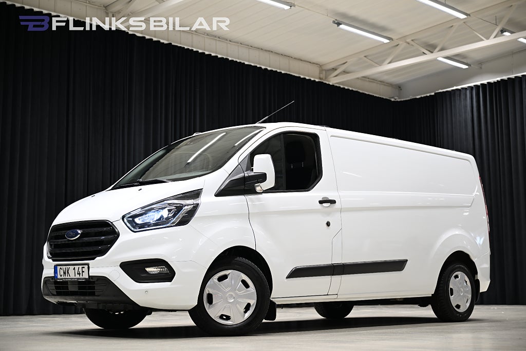 Ford transit Custom 130HK L2 Automat|Inredd|Drag|Värmare|Backkamera