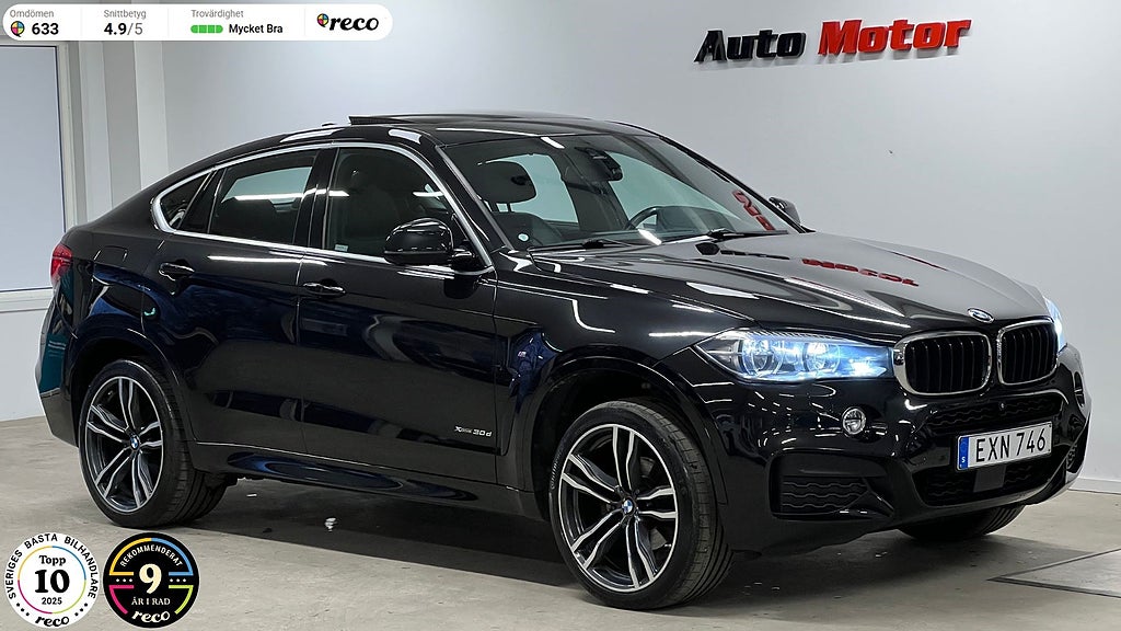 BMW X6 30 d xDrive M-sport SV-såld/Värmare/Taklucka/HuD