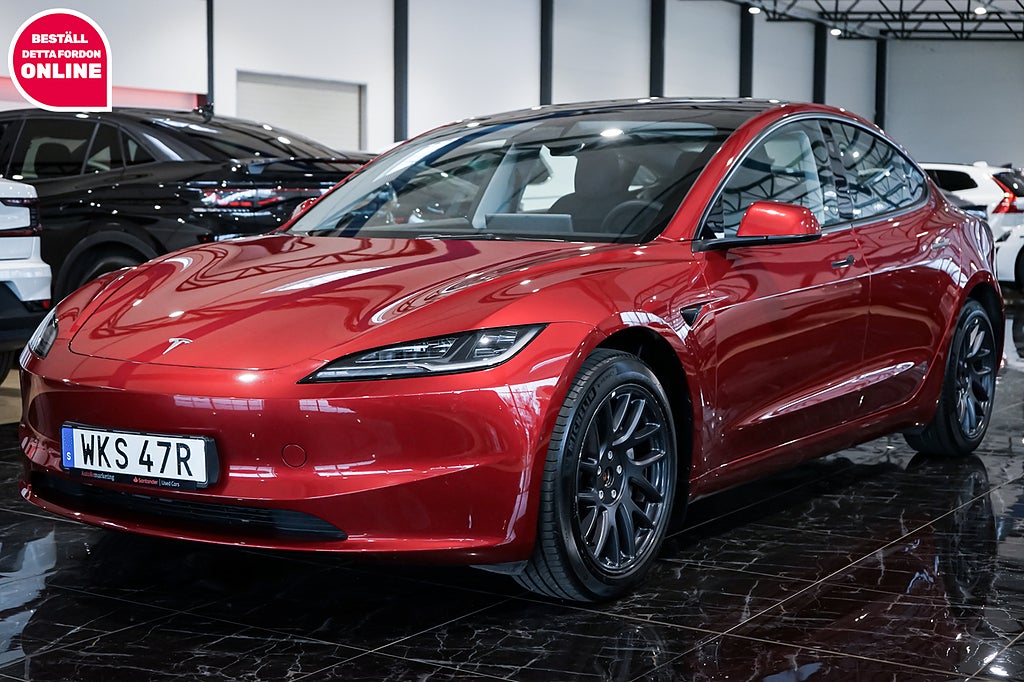Tesla Model 3 Long Range AWD Highland Glastak Kamera 