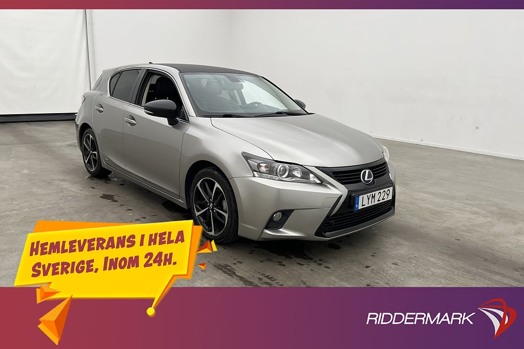 Lexus CT 200h 1.8 CVT 136hk M&K-Värmare Kamera Halvskinn