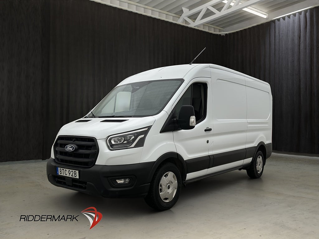 Ford transit 350 L3H2 165hk Cockpit Värm Drag B-Kamera Moms