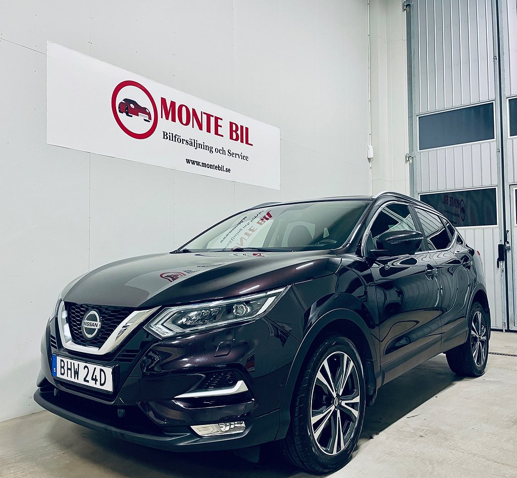 Nissan Qashqai 1.3 DIG-T DCT 160 hk Dragkrok 360°kamera Navi