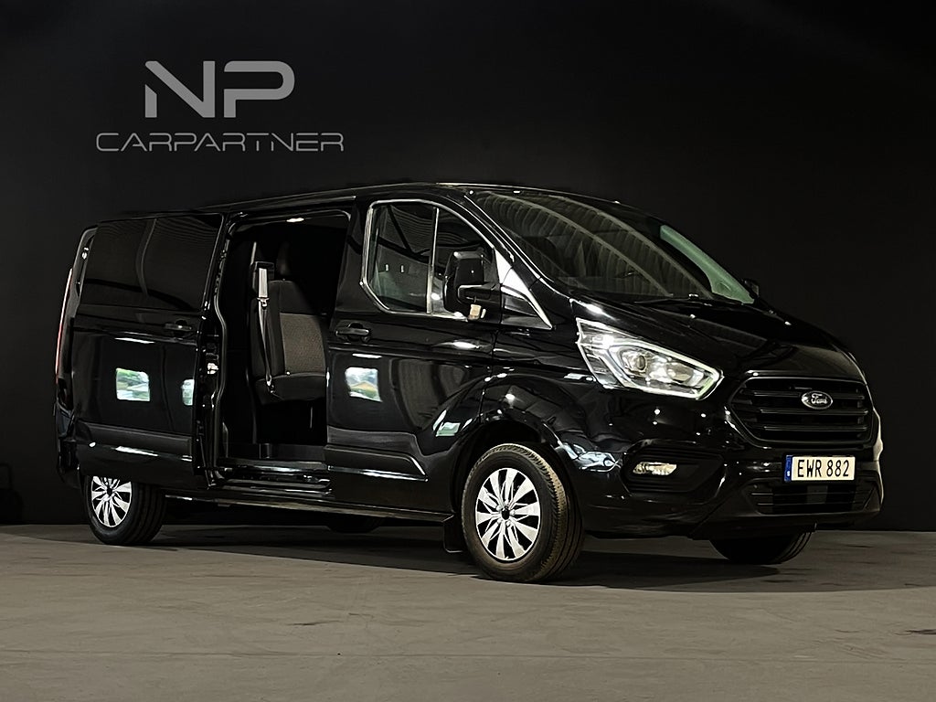 Ford Transit Custom Custom 6-Sits Dubbelhytt | LED | 300 Crew Van 2.0