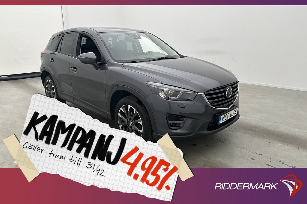 Mazda CX-5 AWD 175hk Optimum BOSE Skinn Kamera 4,95% Ränta