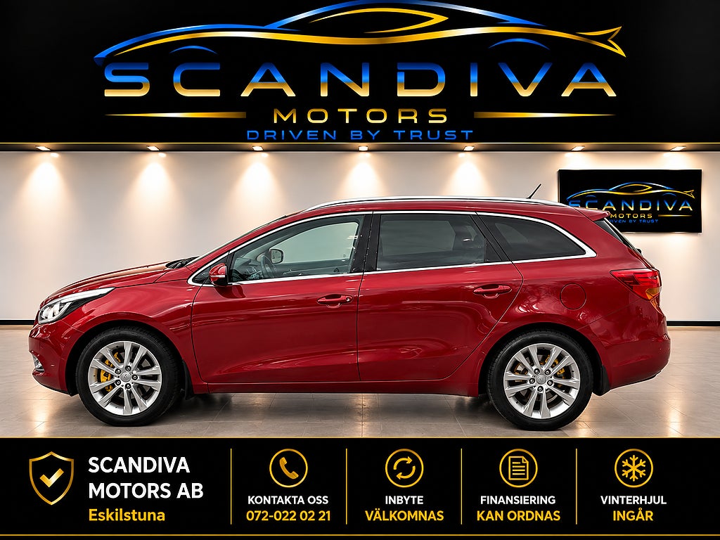 Kia Ceed Kia cee'd 1.6 CRDi 128hk/Nyservad/Dragkrok/Motorvärmare