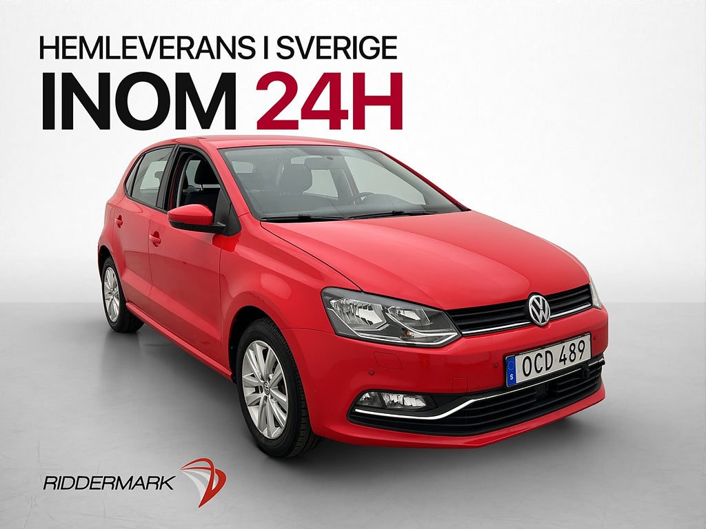 Volkswagen Polo 1.2 TSI Värmare 0.47l/mil 360kr skatt P-Sens