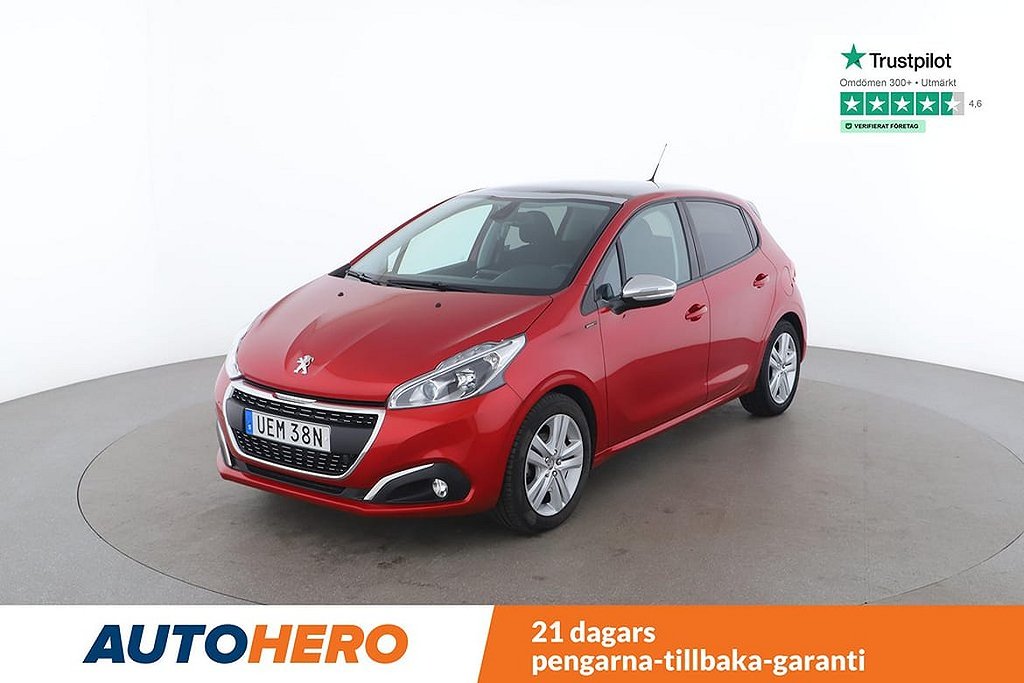 Peugeot 208 5-dörrar 1.2 VTi / NYSERVAD, CarPlay, Panorama