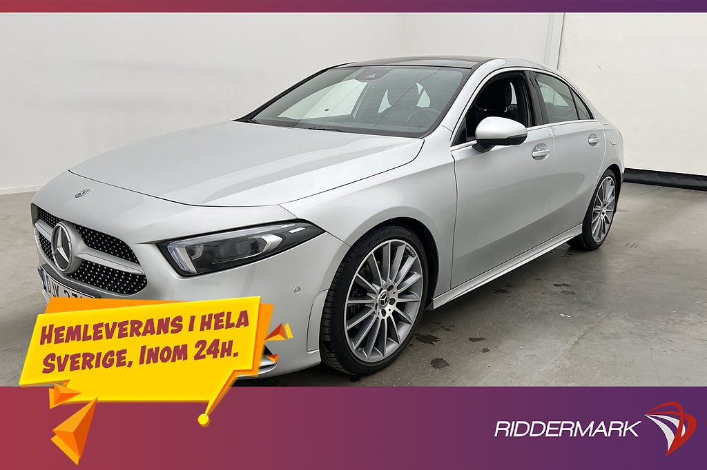 Mercedes-Benz A 200 Sedan 163hk AMG Pano Wide Kamera Midline
