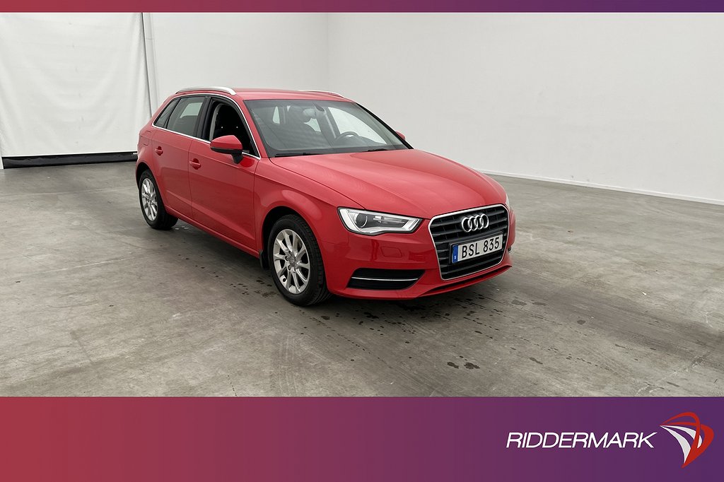 Audi A3 1.2 TFSI 105hk Attraction Sensorer Farthållare