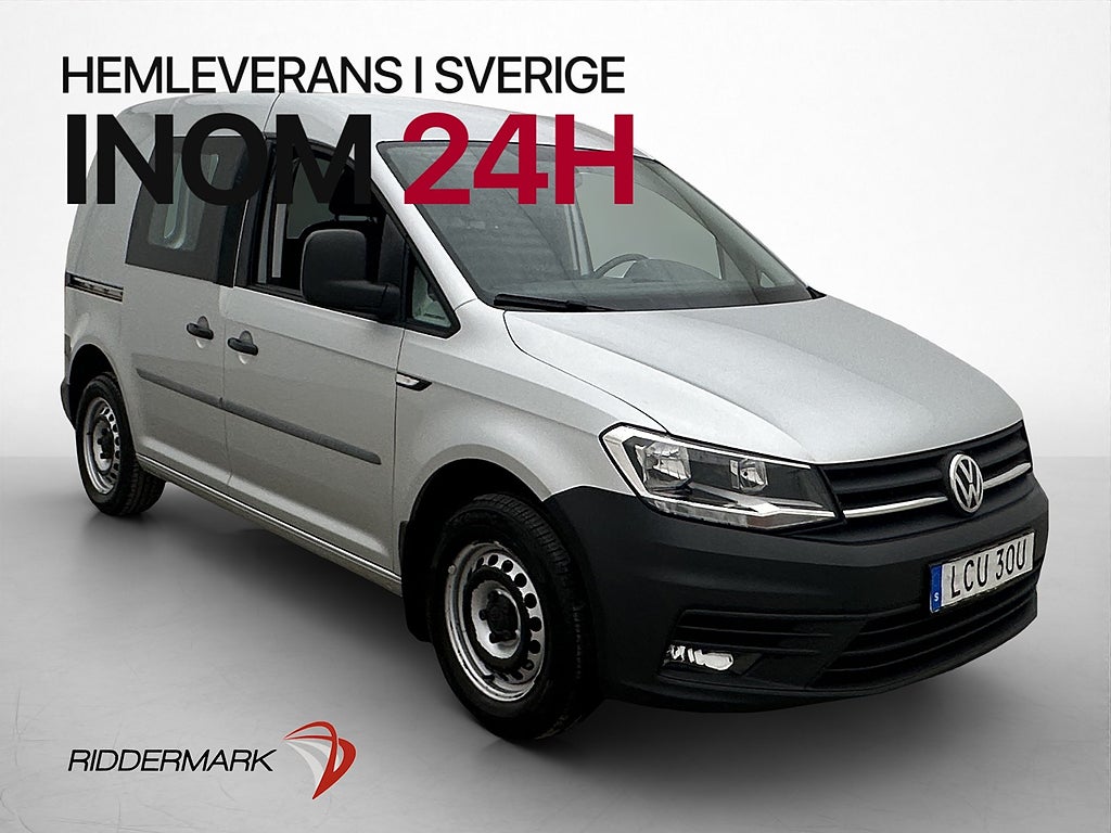 Volkswagen Caddy 2.0TDI Fjärr-Värmare PDC Dragkrok Moms