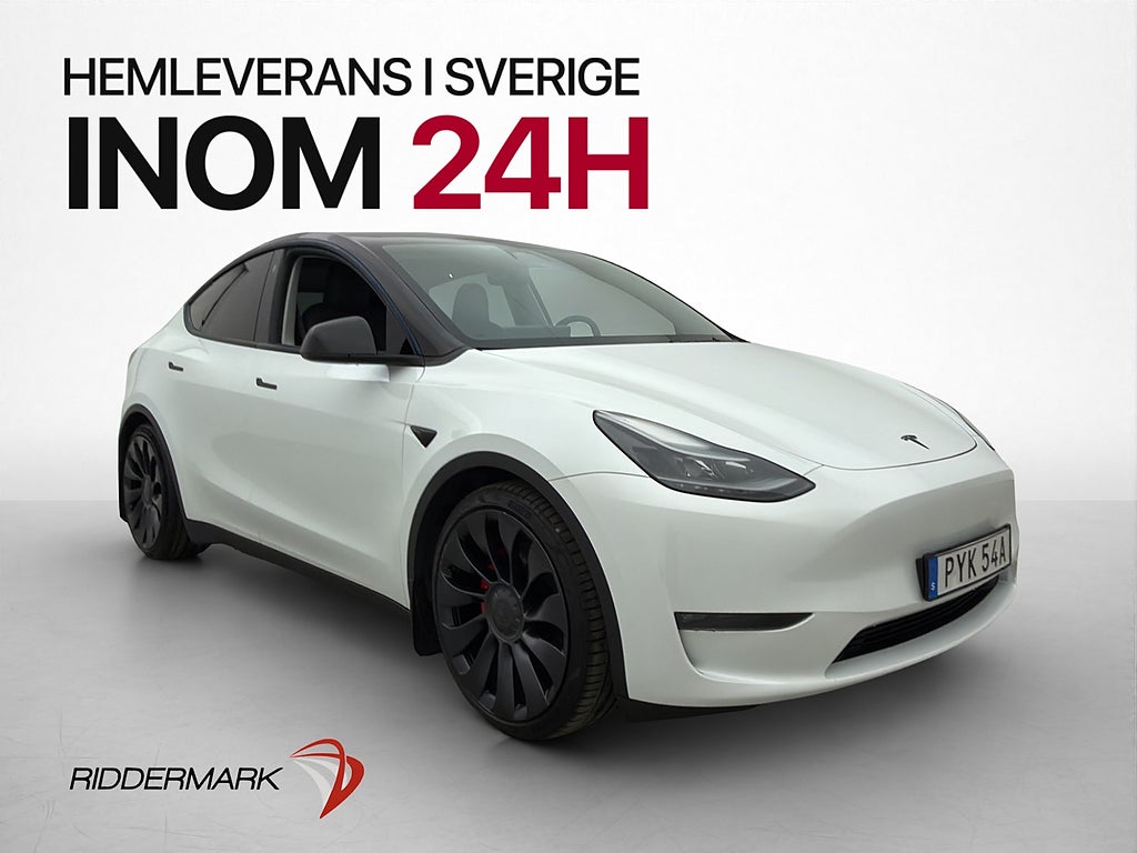 Tesla Model Y AWD Performance Autopilot Drag Kamera SV-Såld