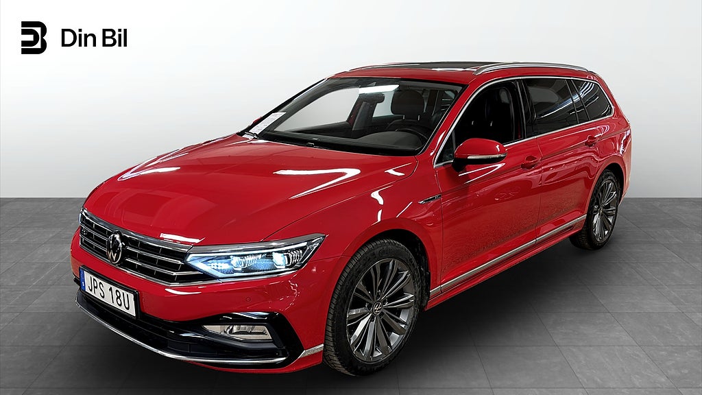 Volkswagen Passat Sportscombi TDI 200 DSG 4M/R-Line/Dragpkt/Läder/panorama/värma