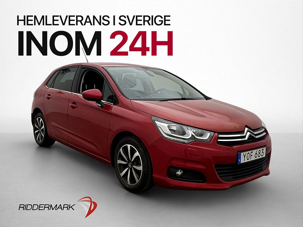 Citroën C4 1.2 e-THP 130hk Dragkrok Sensorer CarPlay
