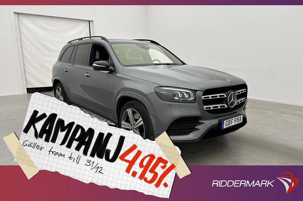 Mercedes-Benz GLS 400 4M AMG Värm 7-Sits Luft Pa 4,95% Ränta