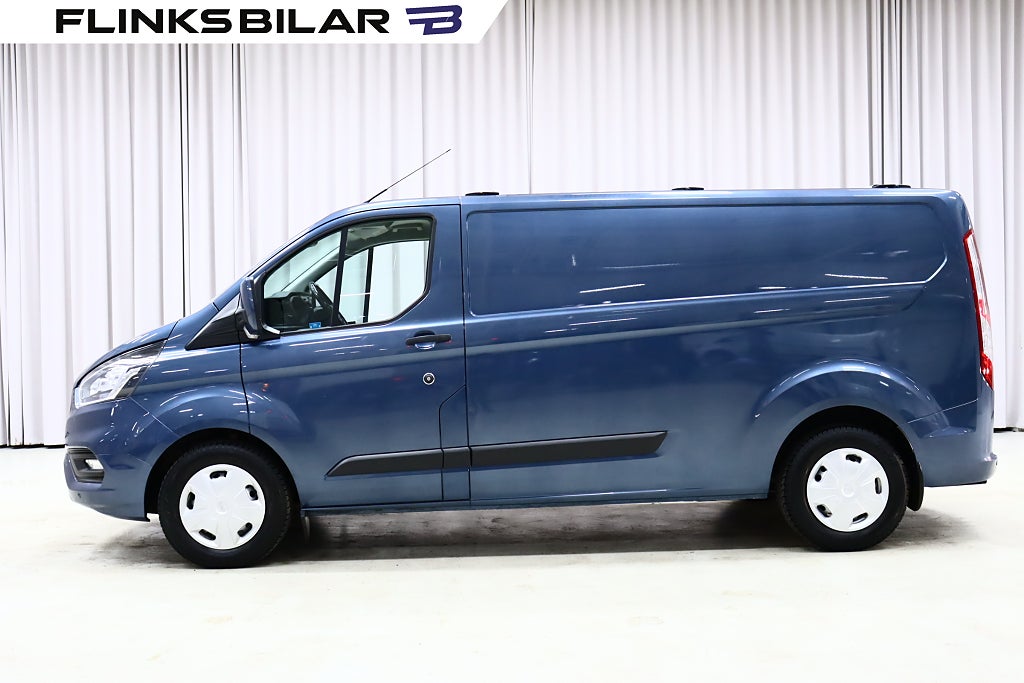 Ford transit Custom 130HK L2|Inredd|Drag|Värmare|1ägare|Moms