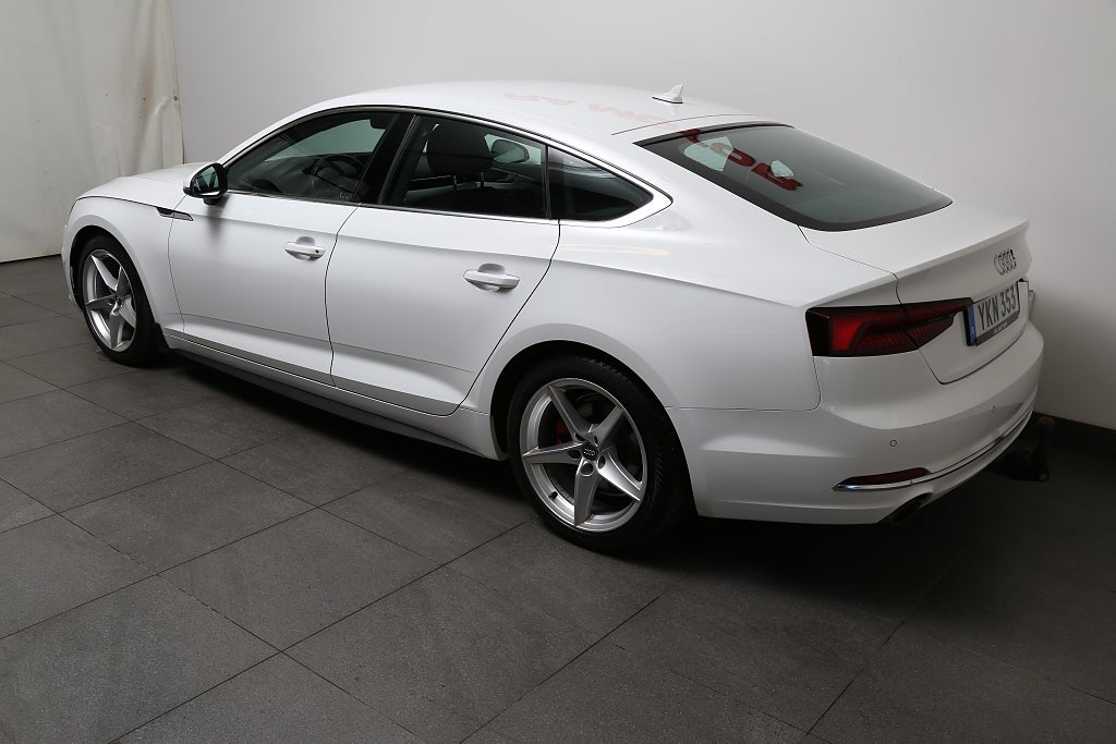Audi A5 2,0 TFSI MHEV 190hk Sportback Sport Aut Värmare Drag 2018