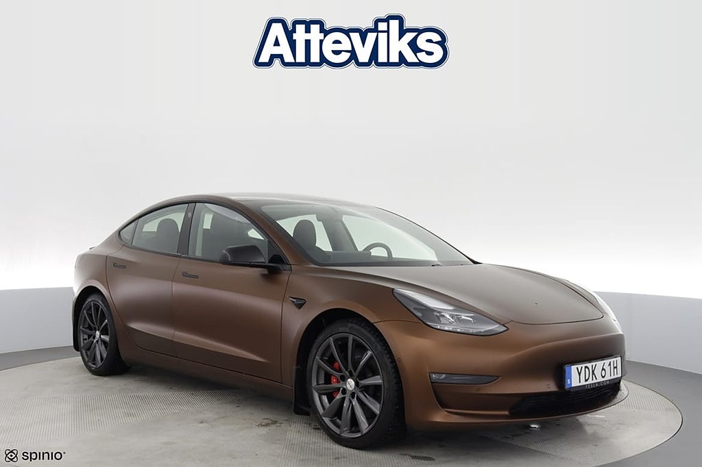 Tesla Model 3 Performance 513hk AWD Pano *SPEC*