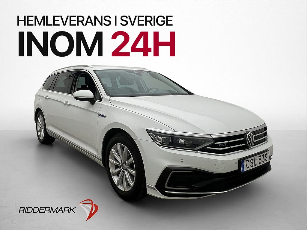 Volkswagen Passat 1.4 TSI 218hk GTE MOMS Drag Kamera