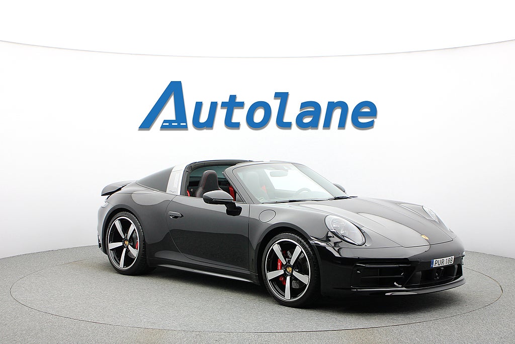 Porsche 911 992 Targa 4S, Burmester®, Chrono, PDLS+, Ventilerade