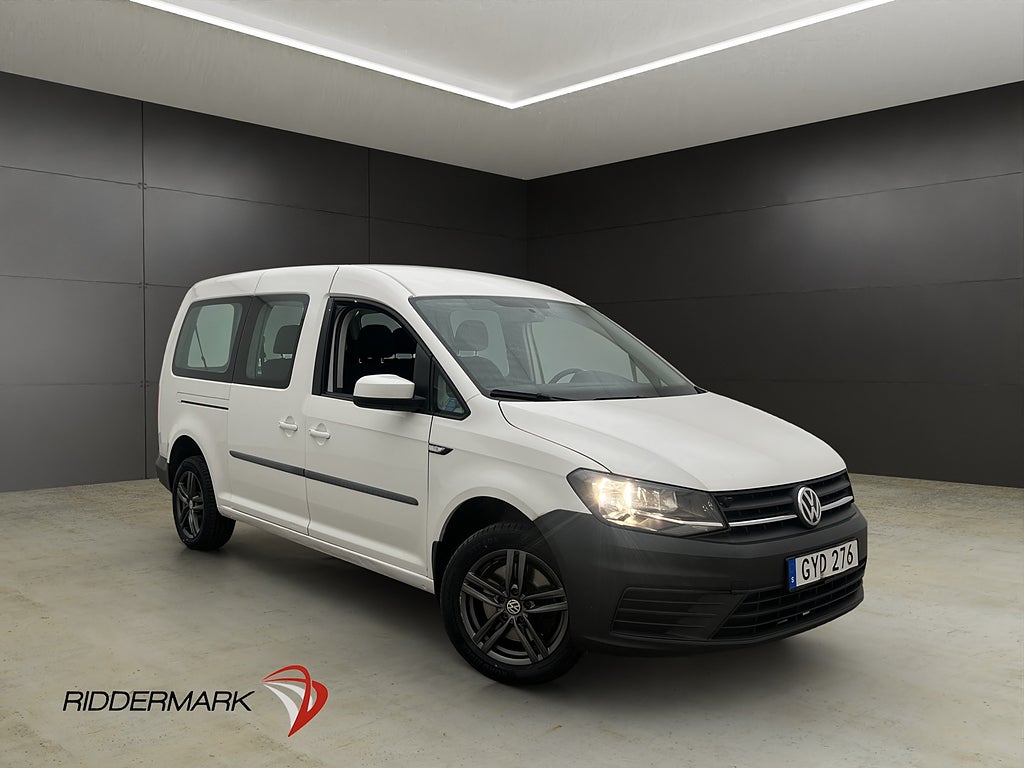 Volkswagen Caddy Maxi Life Drag PDC 5-Sits Farthållare Moms